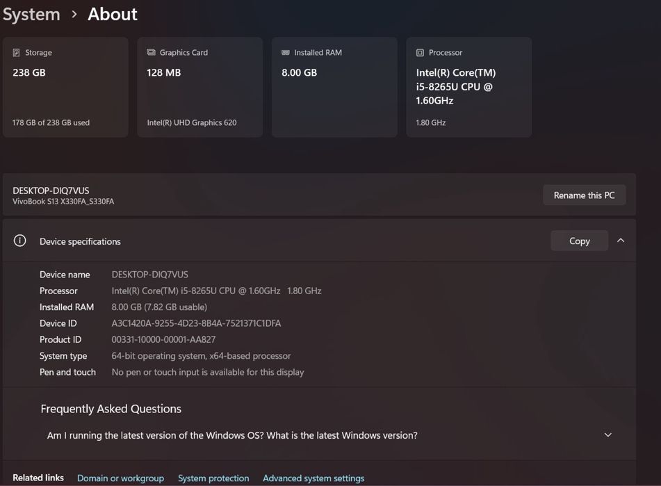 Laptop Asus VivioBook