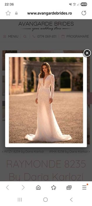 Rochie de mireasa sirena de dantela