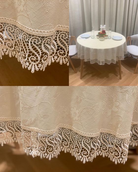 Скатерть для круглого стола диеметром 100-120 см