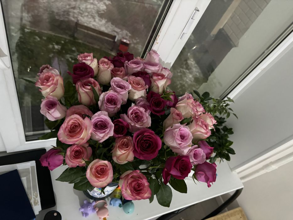 Розы 60см 45штук