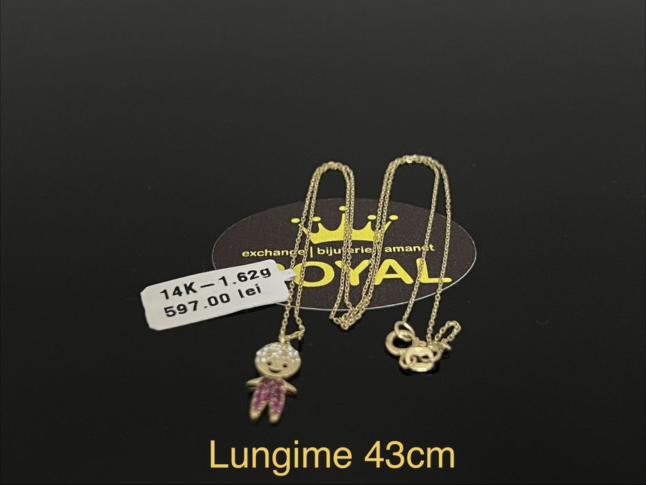 Bijuteria Royal CB : Lănțișor damă aur 14k 1,62gr