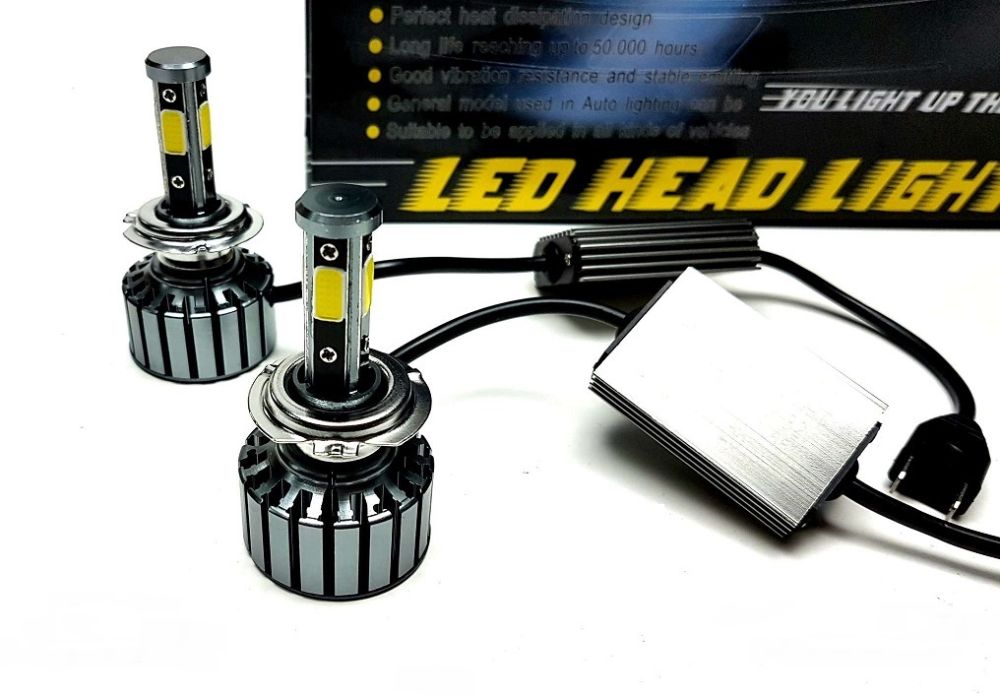 Комплект Лед Led крушки H7 X7 с вентилатор 2х55W 4000LM 9V-32V