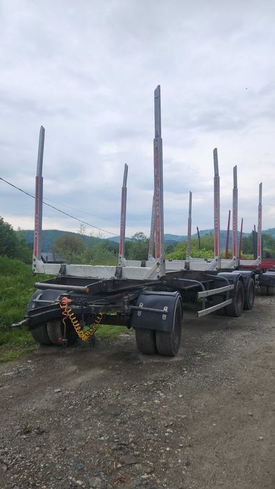 Remorca forestiera Friedrich 3 axe sau multe piese din dezmembrari