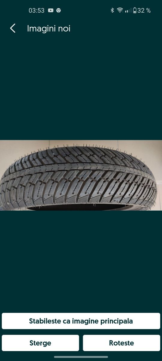 Vand set anvelope Michelin pentru scuter, moped.