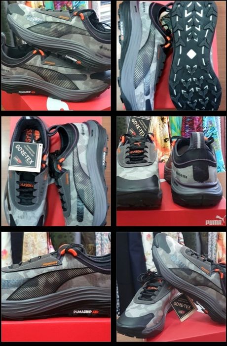 Puma ,New Balance, Under Armour, Reebok