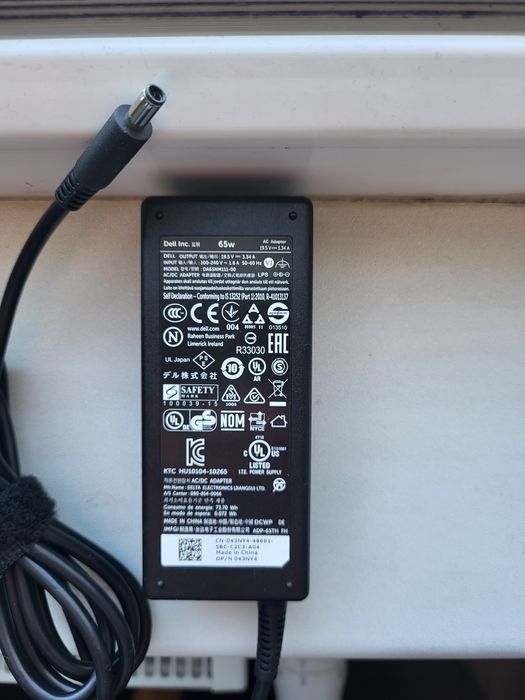 Incarcator laptop DELL 19,5V 3,34A 65W - mufa subtire 4,5x3,0mm cu pin