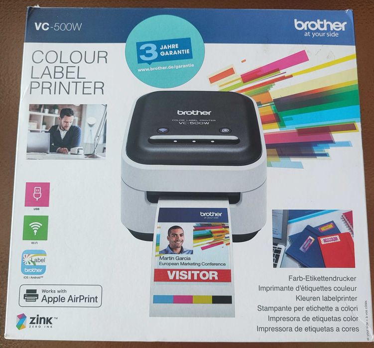 Етикетен принтер Brother VC-500W цветен