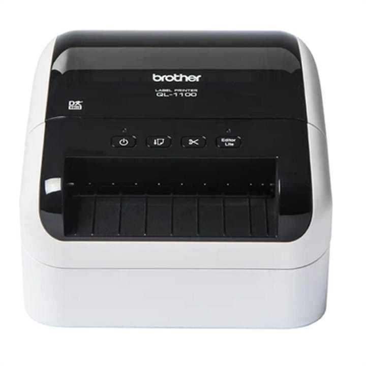 Термопринтер Brother QL-1100C, 300x300 dpi, бял, USB 2.0