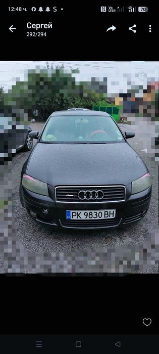 Продавам Audi A3 2.0tdi