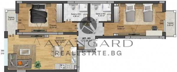 Продава се Тристаен апартамент в Пловдив, Христо Смирненски - 121 кв.м за 1480 €/кв.м - Снимка #11