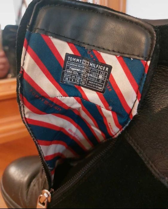 Ghete de piele Tommy Hilfiger