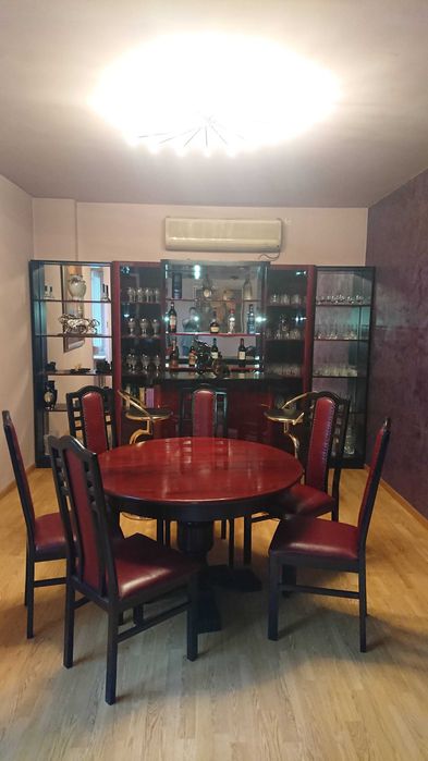 Mobilier bar pentru living lemn masiv + MDF