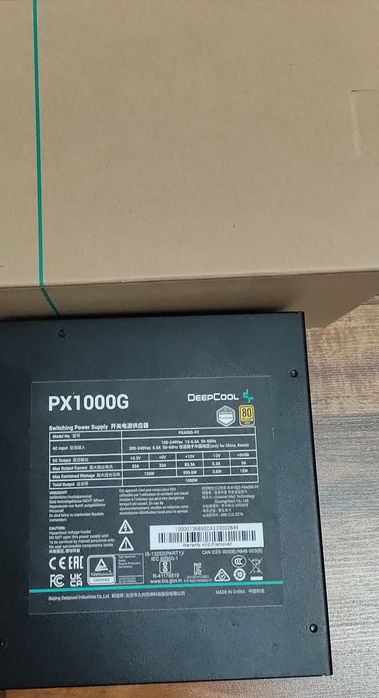 1000W DeepCool 80+Gold.Модель PX1000G.НОВЫЙ!В идеале!