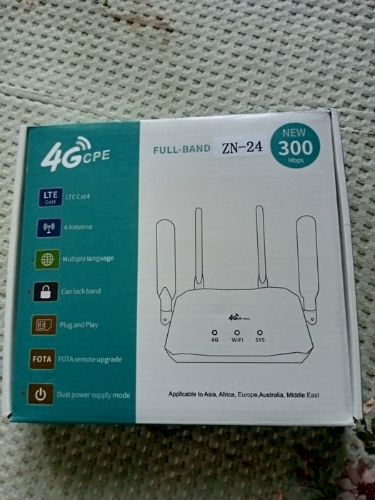 WiFi 4lte роутер, любые sim карты работают