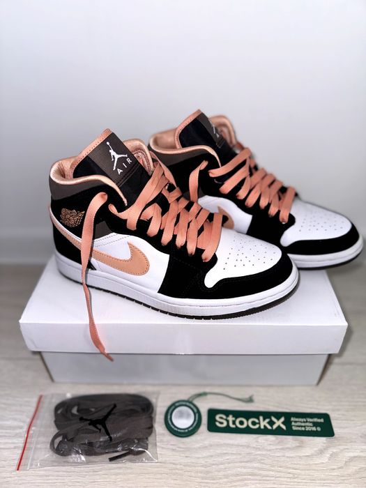 Nike Jordan 1 Mid Peach Mocha
