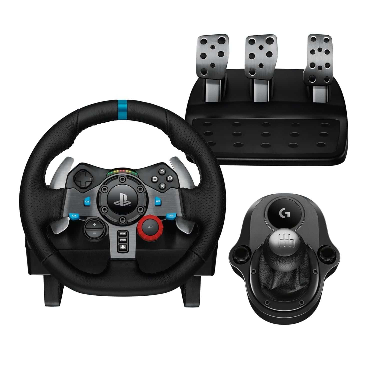 Logitech G29 кожаный руль с педалями и коробкой передач