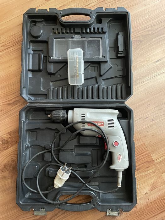 Дрель электрический зубр 420вт