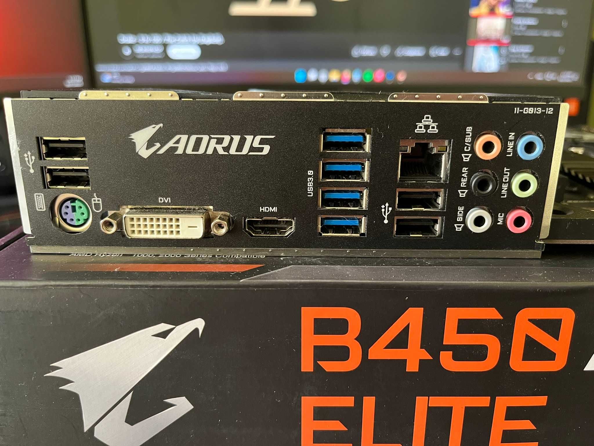 Дънна платка AORUS B450 ELITE AM4