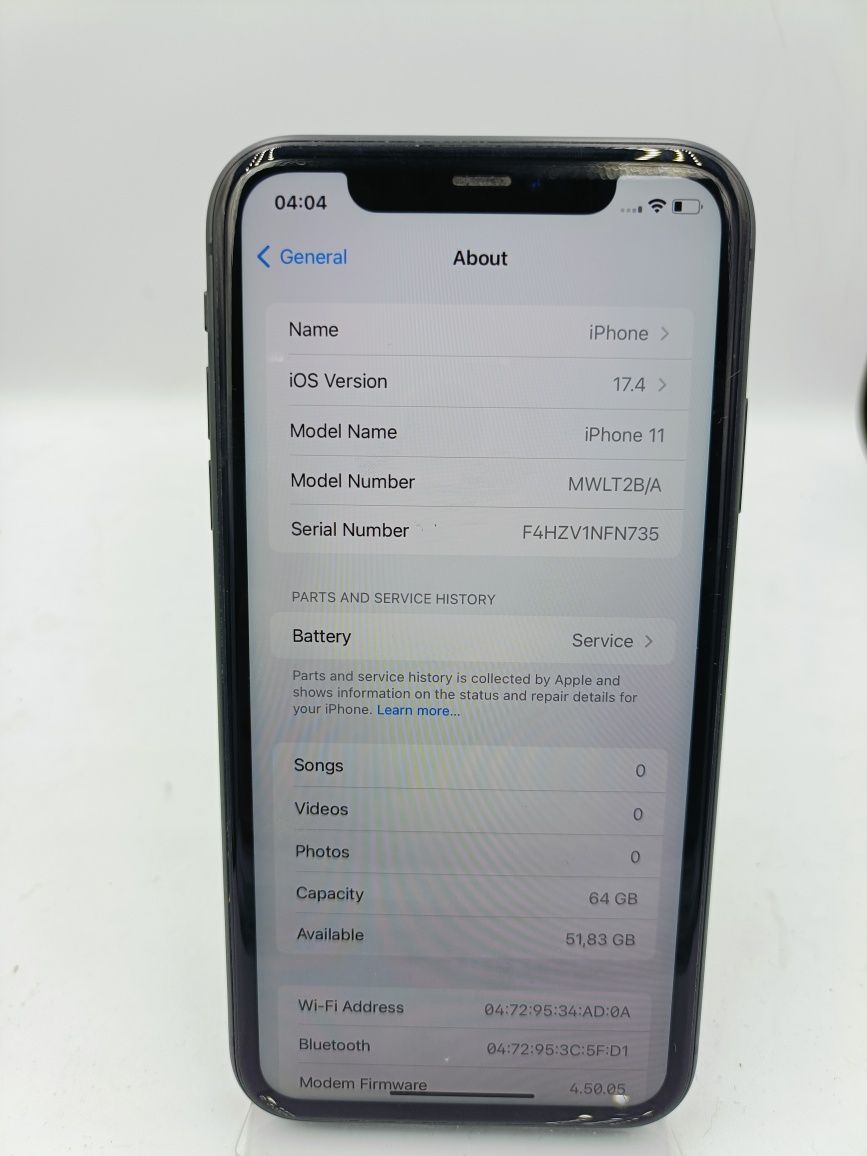 IPhone 11 AO29685 64 GB 78% Baterie NeverLock