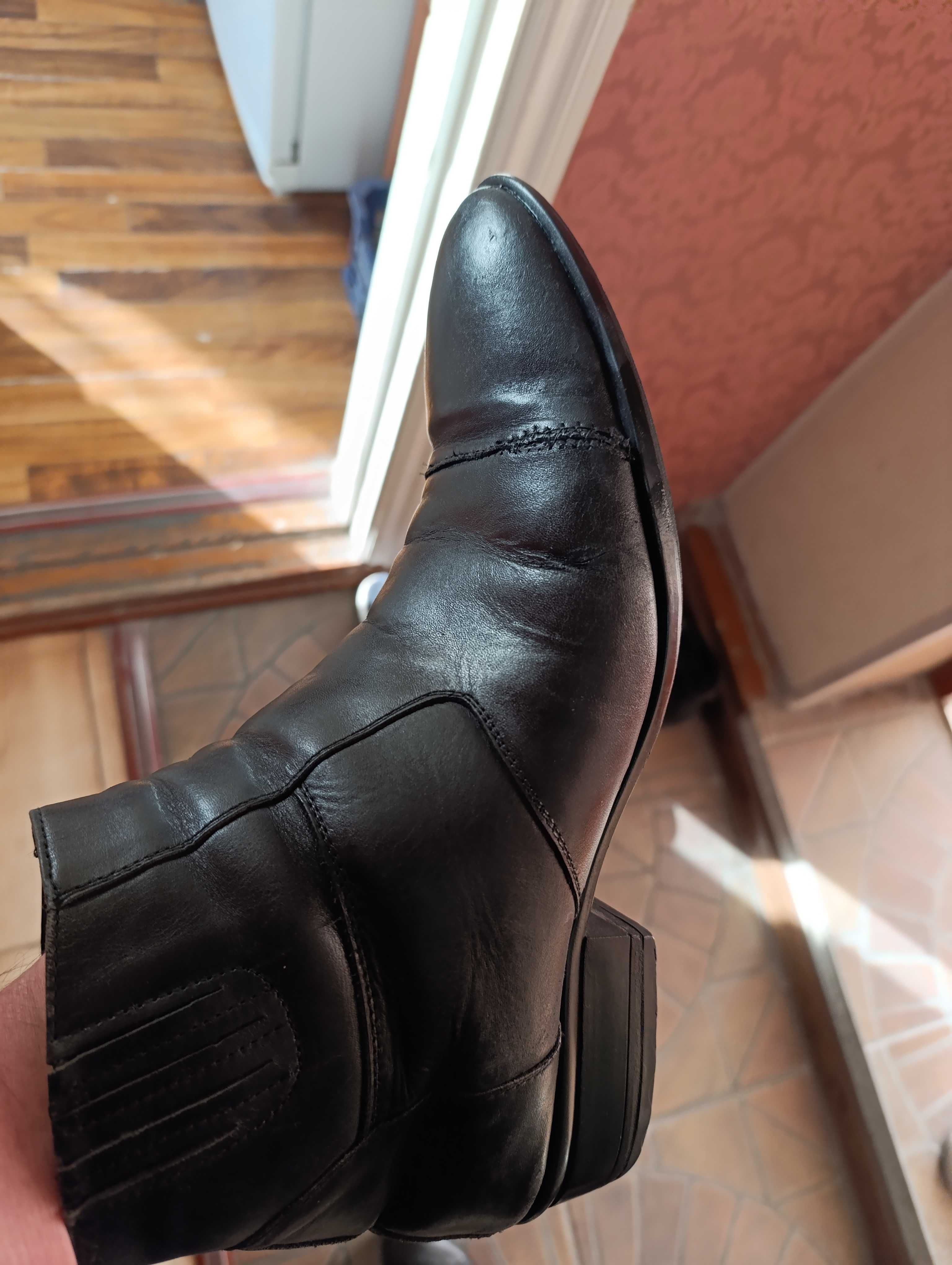 Продам мужские зимние сапоги,кожа,43,недорог