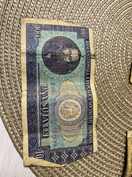 Bancnota veche una sută lei