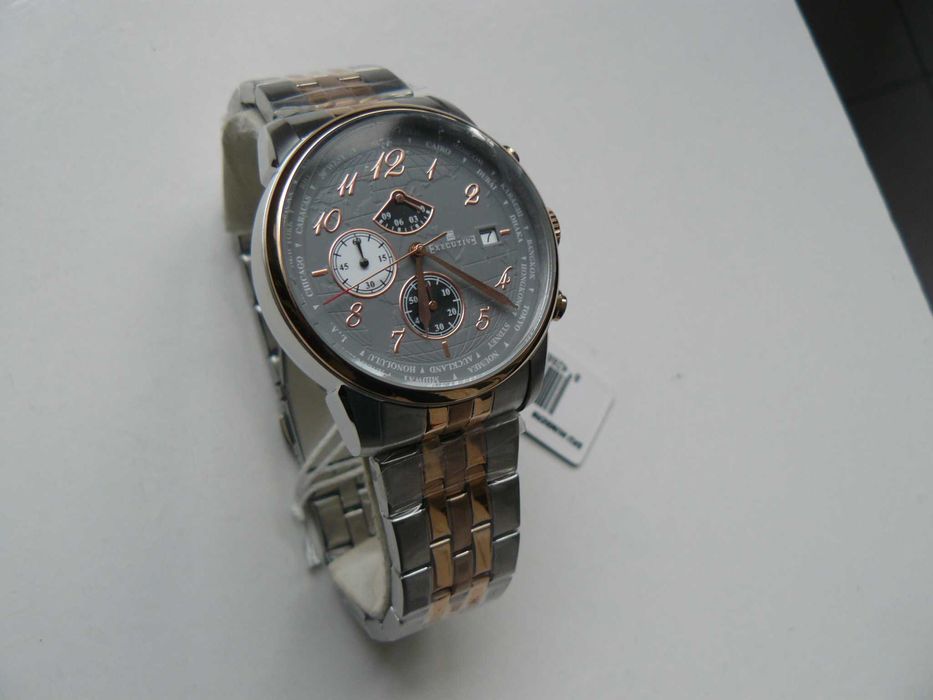 Ceas Barbati EXECUTIVE CLUB STEEL EX-1001-25 Original Quartz Nou Cutie