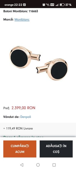 Butoni cămașă Mont Blanc