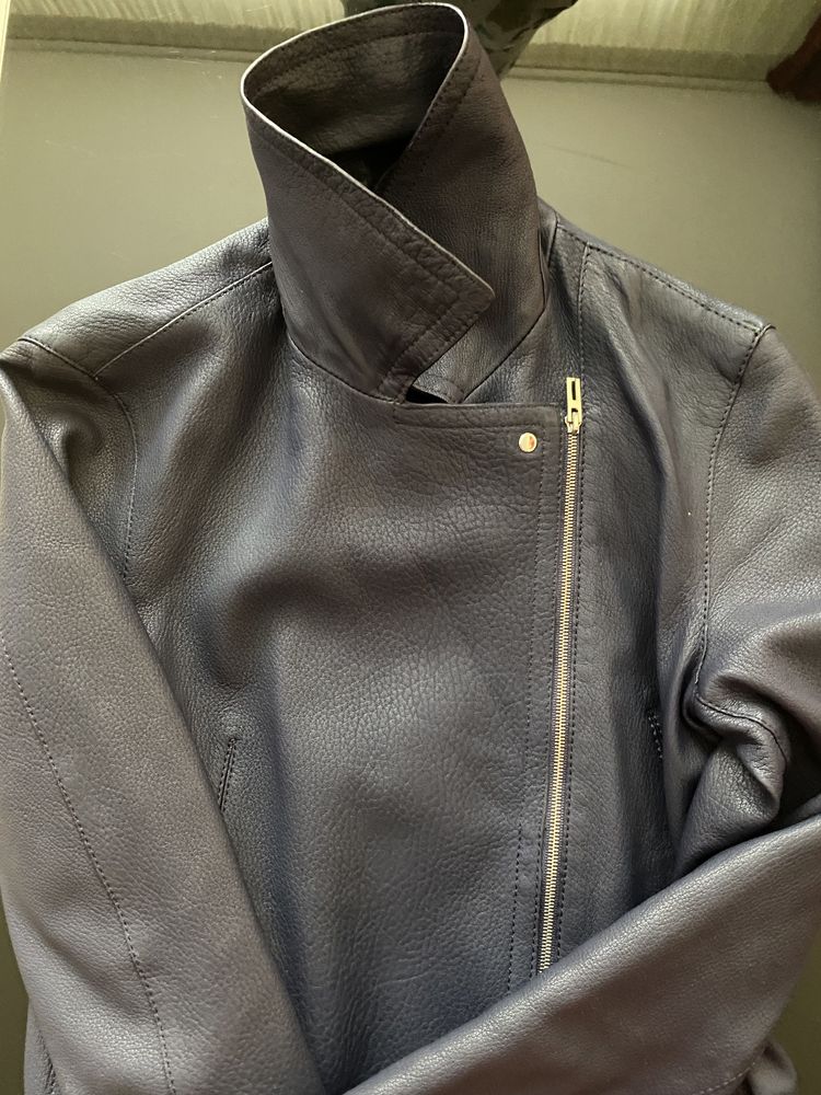 Geaca piele XS Massimo Dutti