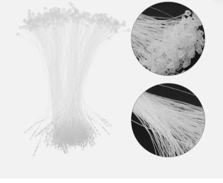 пластиковые застежки- бирки черные,белые защелкивающиеся булавки 10см
