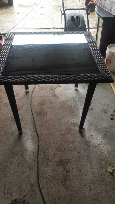 banca gradina terasa ratan sintetic impletit