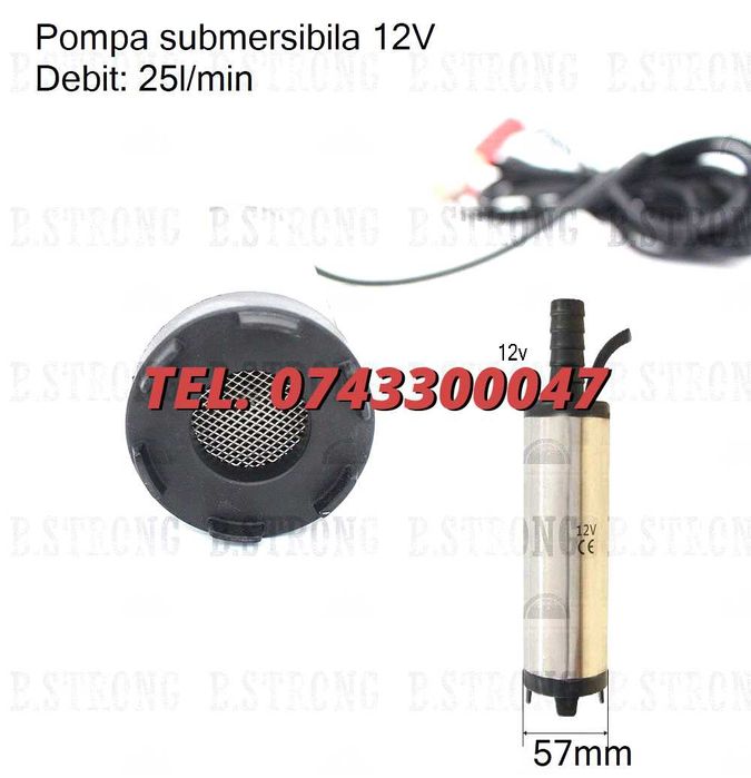 Nou Pompa Pentru Transfer Submersibila Combustibil  Ulei  Apa Si Mo