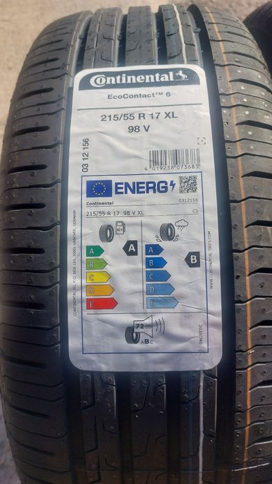 Нови гуми 215/55/17 Continental EcoContact 6 2 броя