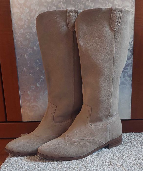 Велурени каубойски ботуши 37 номер