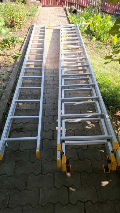 Scara rabatabila aluminiu, 3 tronsoane