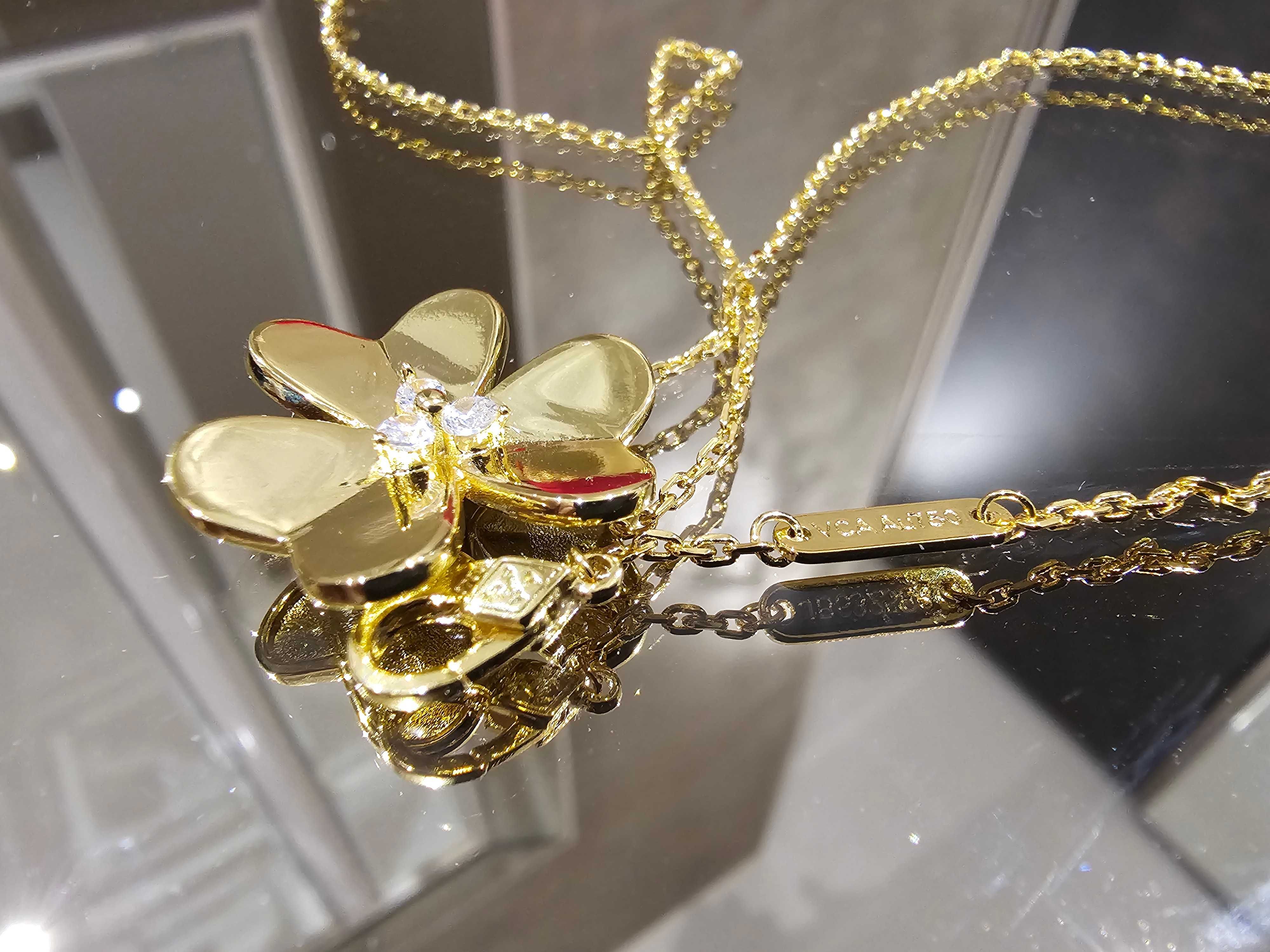 Van Cleef & Arpels VCA Gold Frivole Large Diamond Дамско Колие
