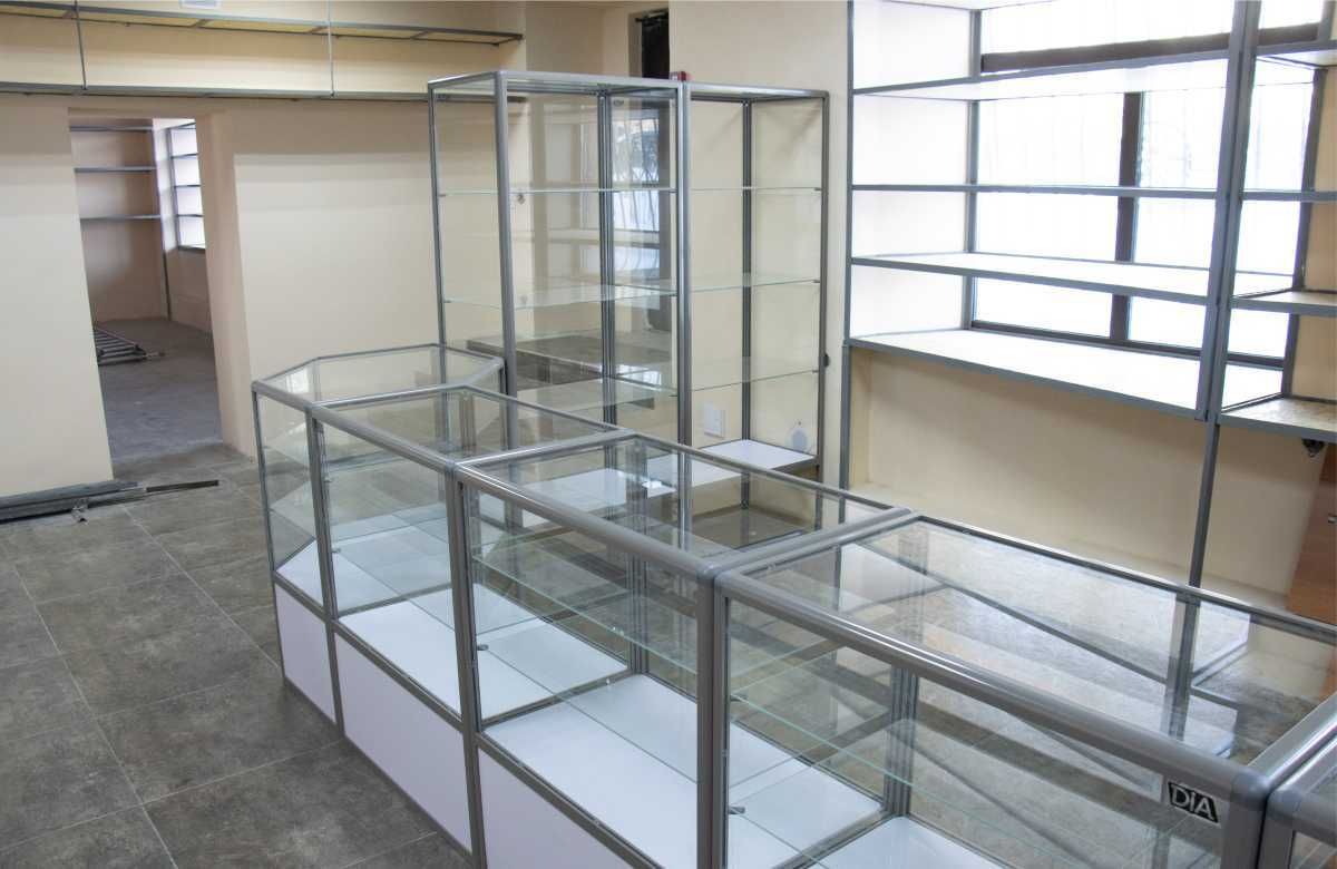 Прилавок витрина стеклянная, оборудование для магазина kavp