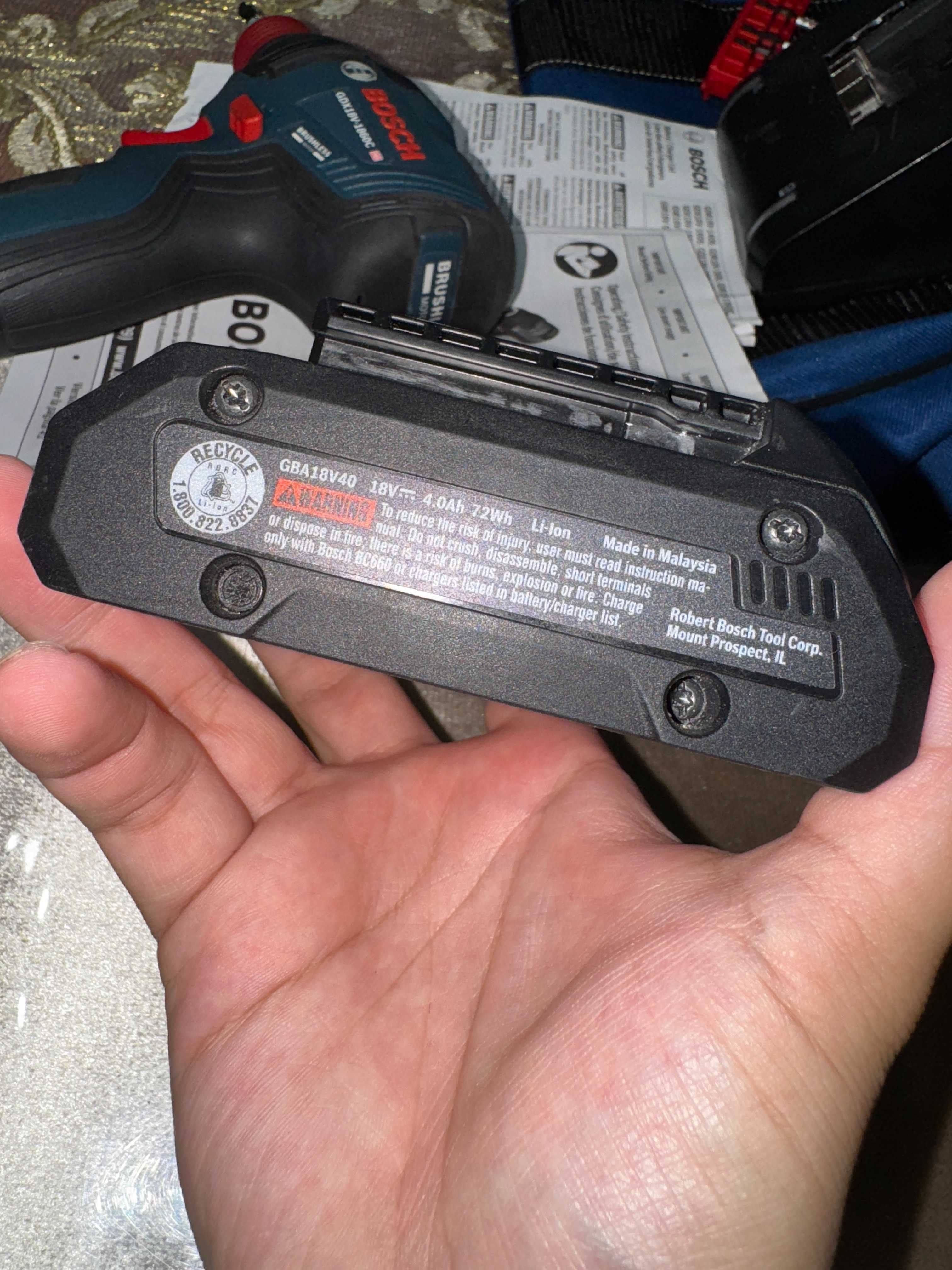 Bosch Оригинал шуруповерт/гайковерт/перефаратор GDX18V-210, GSB 18V-50