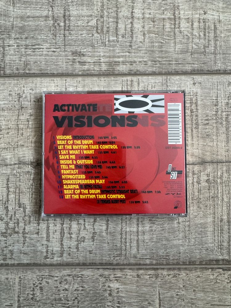 Cd original - Activate - Visions (1994) - Eurodance