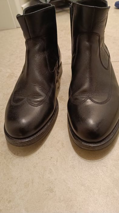 Ghete piele negru Denis Barbati