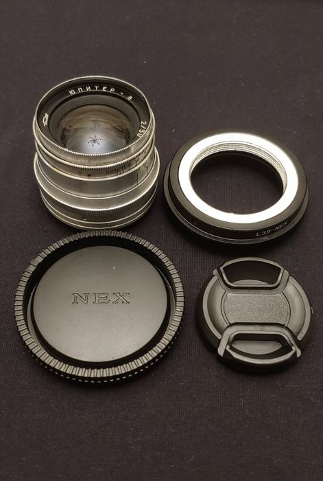 объектив Юпитер 8 50/2.0 + Sony e - M39 адаптер