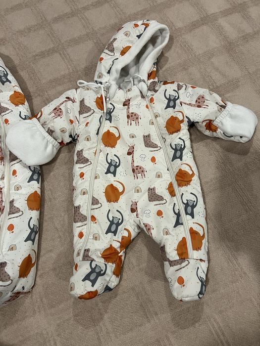 Зимний комбинезон для новорожденных до 6 месяцев