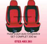 Huse scaun auto ORTOPEDICE set complet diverse culori