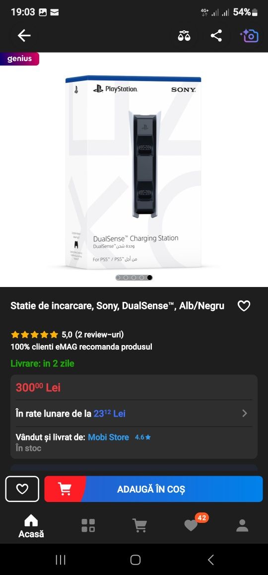 Incarcator Dual Sense PS5 Original