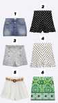 Дамски къси панталонки и поли Zara