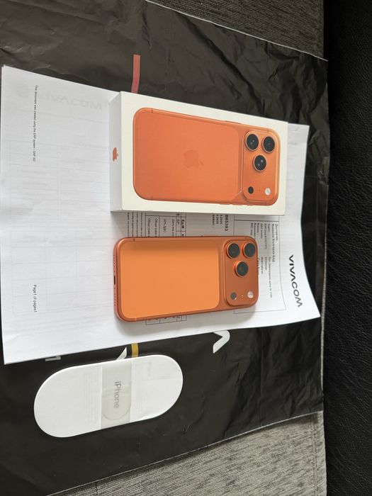 КАТО НОВ 512GB iPhone 17 Pro Vivacom Гаранция до 2027 г. Orange