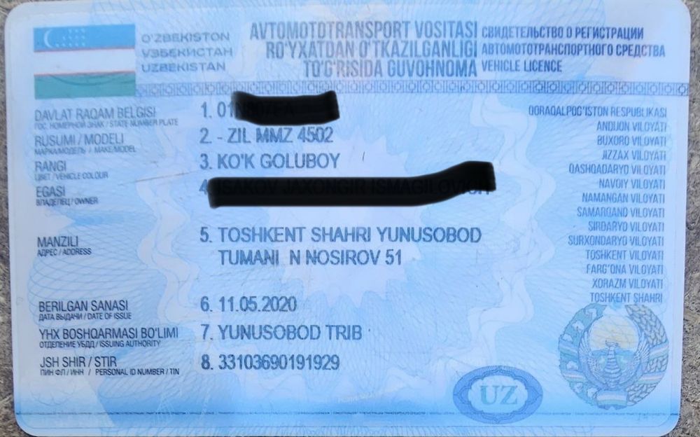 Zil 1984 yil yaxshi xolatida qarab xaydalgan