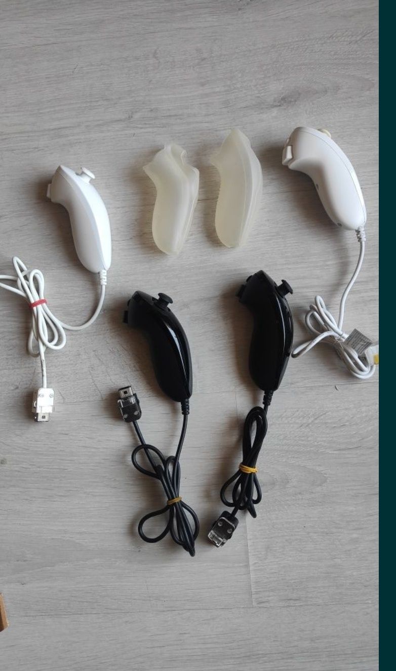 Controller Nunchuck Nintendo Wii-originale,opțional husa silicon