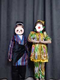 Национальный узбекский костюм для девочек и мальчиков