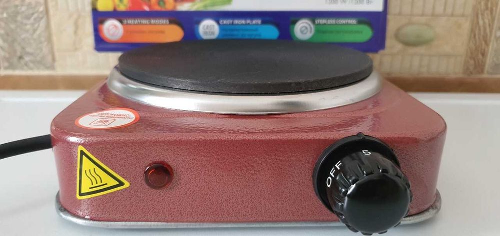 Плитка электрическая чугунная LUMME 1,2 кВт (1200 Ватт)