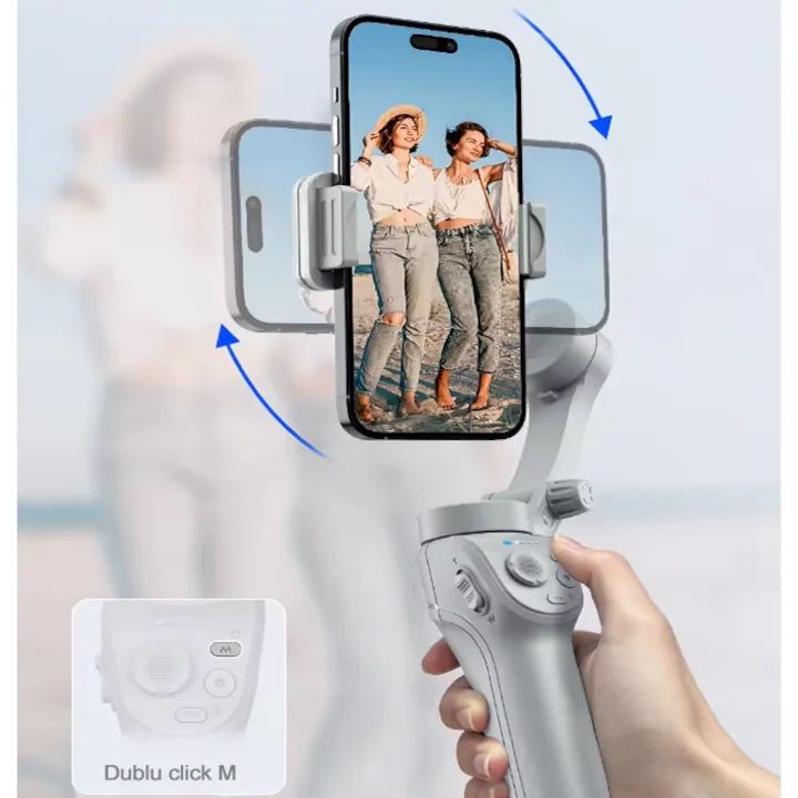 Stabilizator Suport selfie cu tracking față, filmări & poze smart